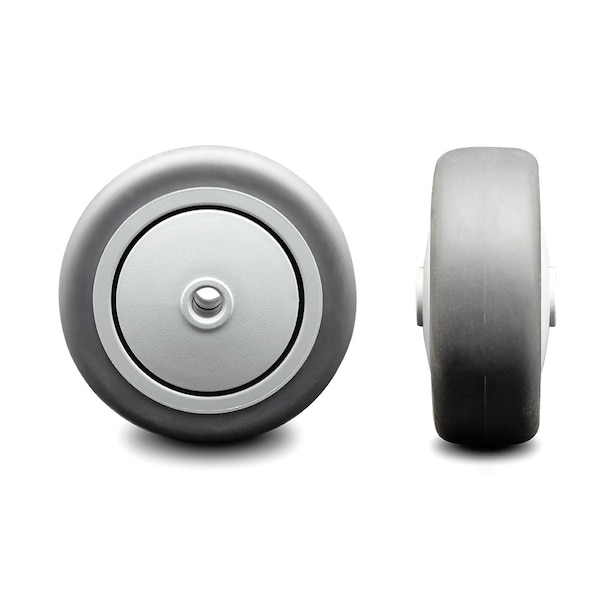 SCC - 3.5" Thermoplastic Rubber Wheel Only - 3/8" Bore - 230 lbs Capacity